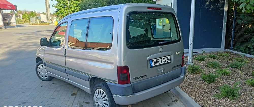 Peugeot Partner cena 4550 przebieg: 376000, rok produkcji 2000 z Wrocław małe 742